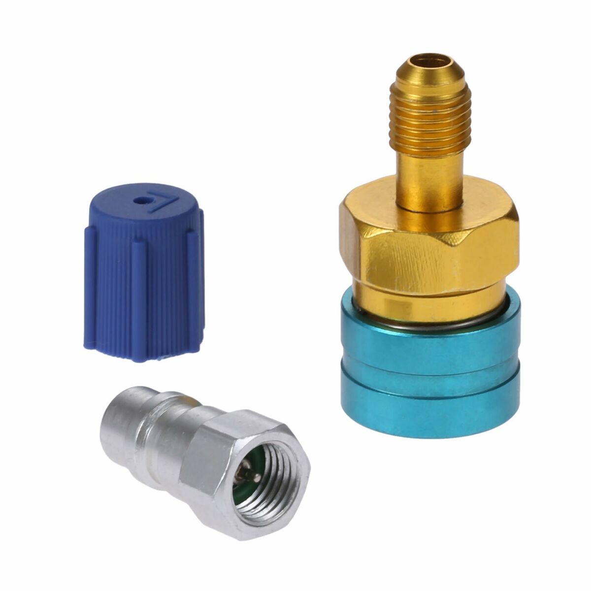 HQ R1234yf Quick Coupler/R12 to R134a Adapter/Low Side R-134a Service Port Cap