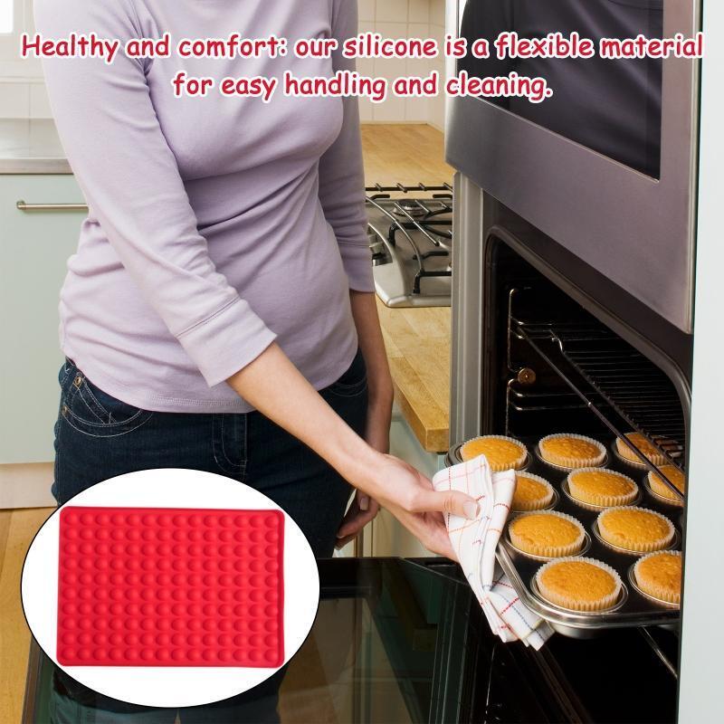 Hemispheres Shape Silicone Baking Mat for Making Dog Biscuits Easy to Use Clean
