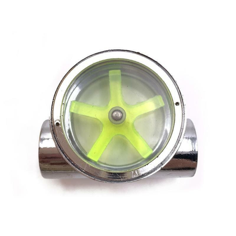 5 Impellers Flow Meter Indicator G1/4" Thread Female to Female Flow Meter Indica