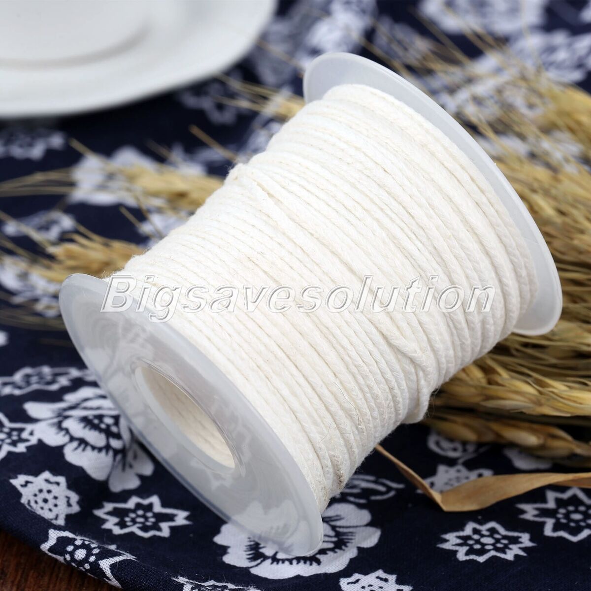1 Roll Square Braided Candle Cotton Wicks Durable Practical Wick Candle DIY Tool