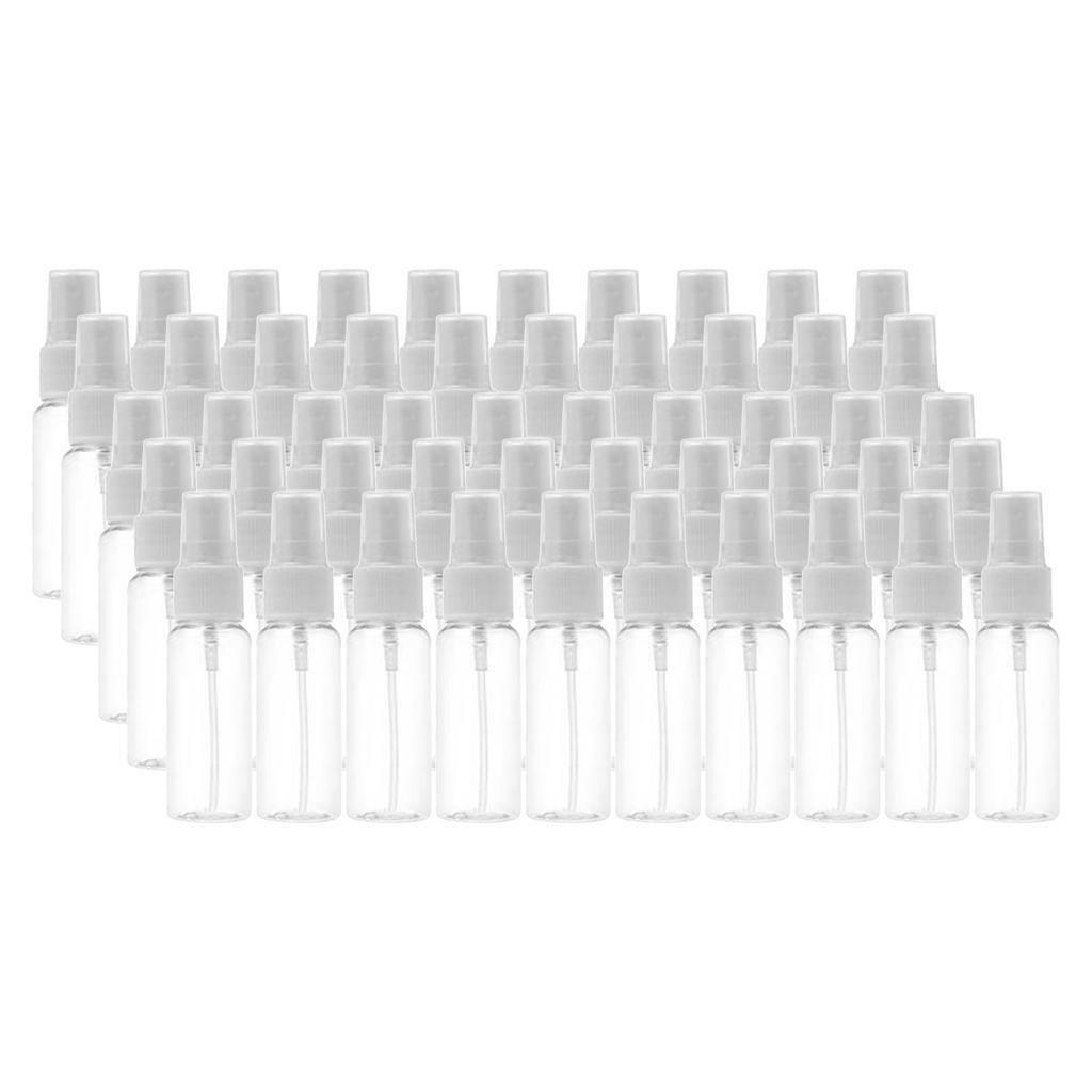50Pcs Clear 10ml Refillable  Mist Empty Makeup Cosmetic Bottles Travel