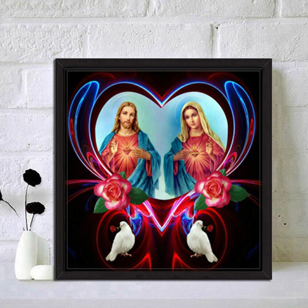 5D DIY Priest Full Round Drill Diamond Painting Mosaic Rhinestone Drawing