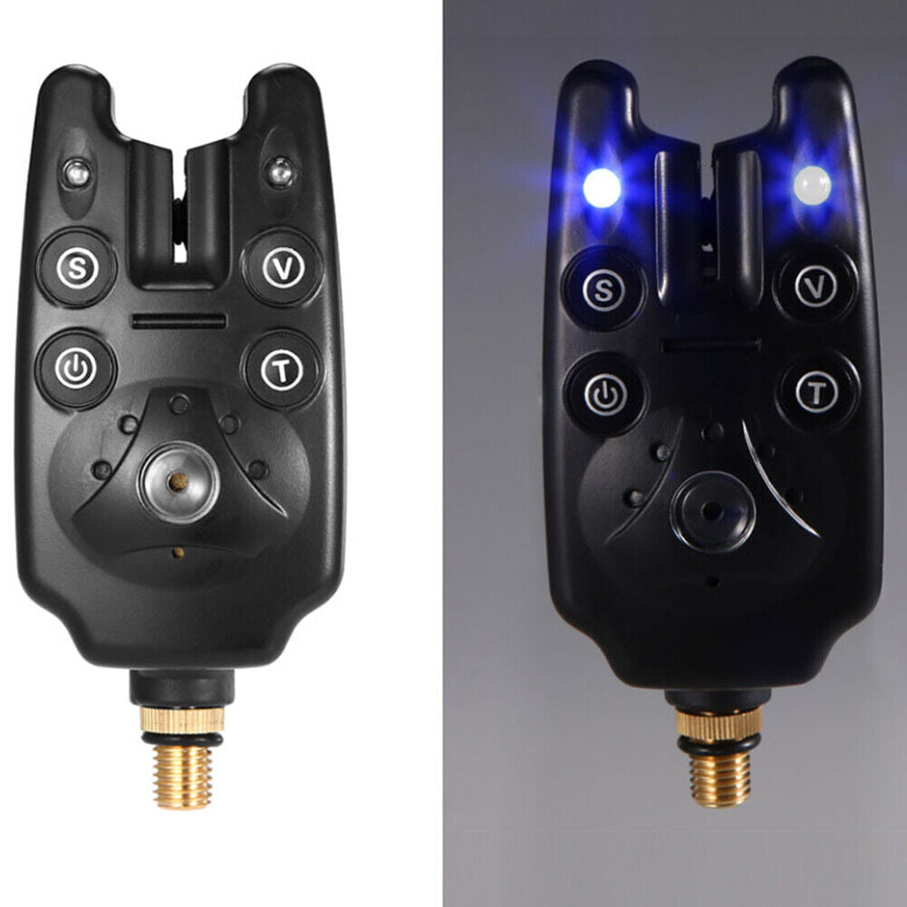Electronic Fishing Bite Alarm LED Light Indicator Carp Fishing Warning Tool