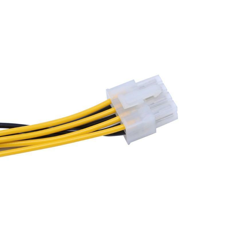 ATX 8Pin Female To 4Pin Male PC CPU Power Supply Extension Cord Connector Cable