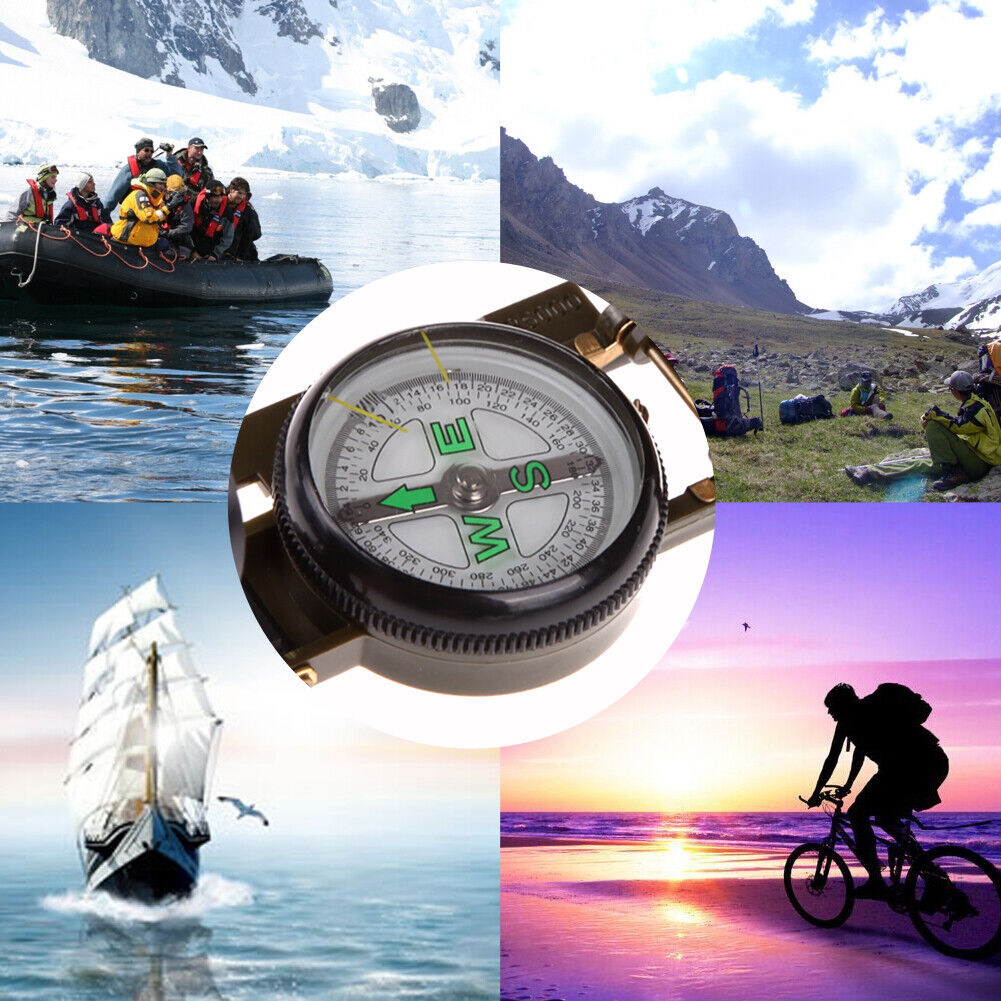 Portable Folding Lens Compass American Military Fashion Multifunction New
