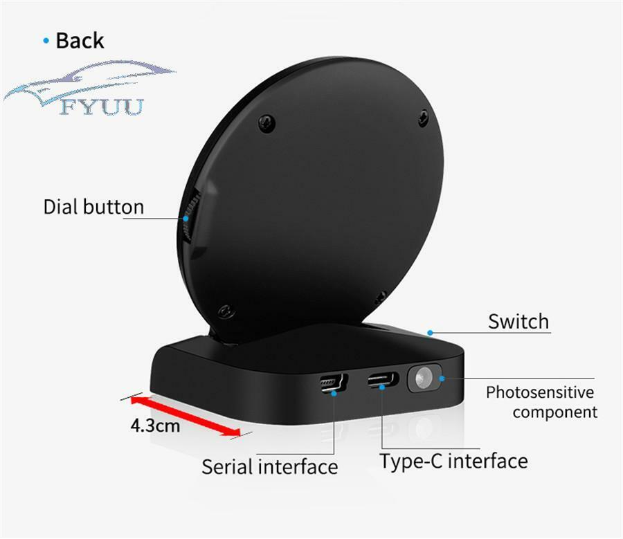 Zinc Alloy Head-Up Display OBD2 Car Gauge Display Digital Multi Insrtument Black