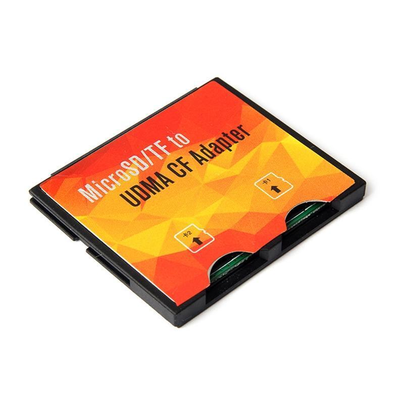 Memory TF To CF Card Holder Adapter Micro-SD Dual TF To Compact Flash Type I