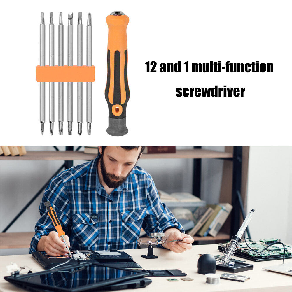 12 in 1 Magnetic Screwdriver Bits Set Repairing Multipurpose Hand Tools