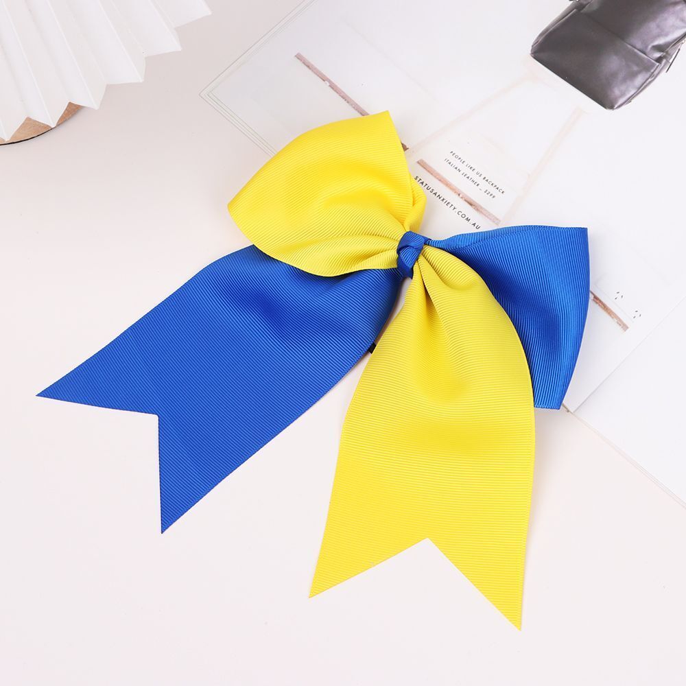Hair Scrunchie Ukraine Flag Colour Hair Rope Bow-knot Hairband Hair Ring
