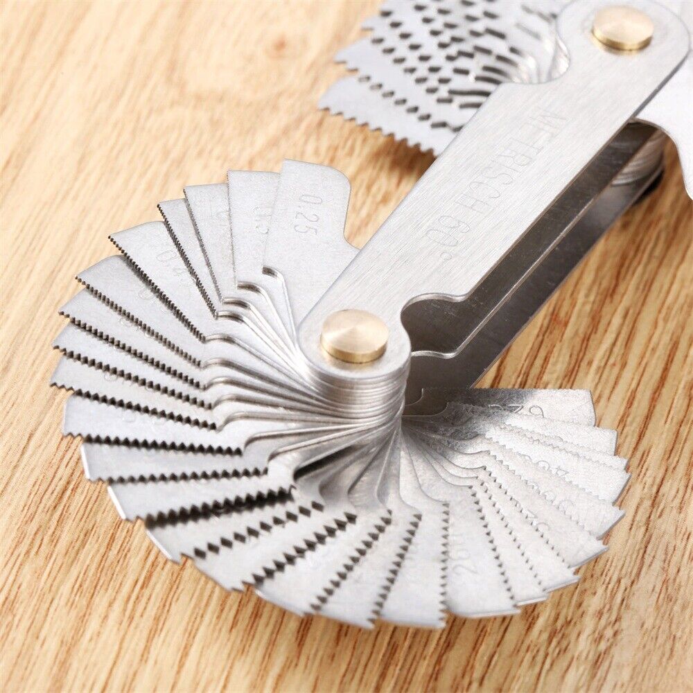 55&60° Metalworking Tooling Screw Pitch Center Gauge Business Inspection Measure