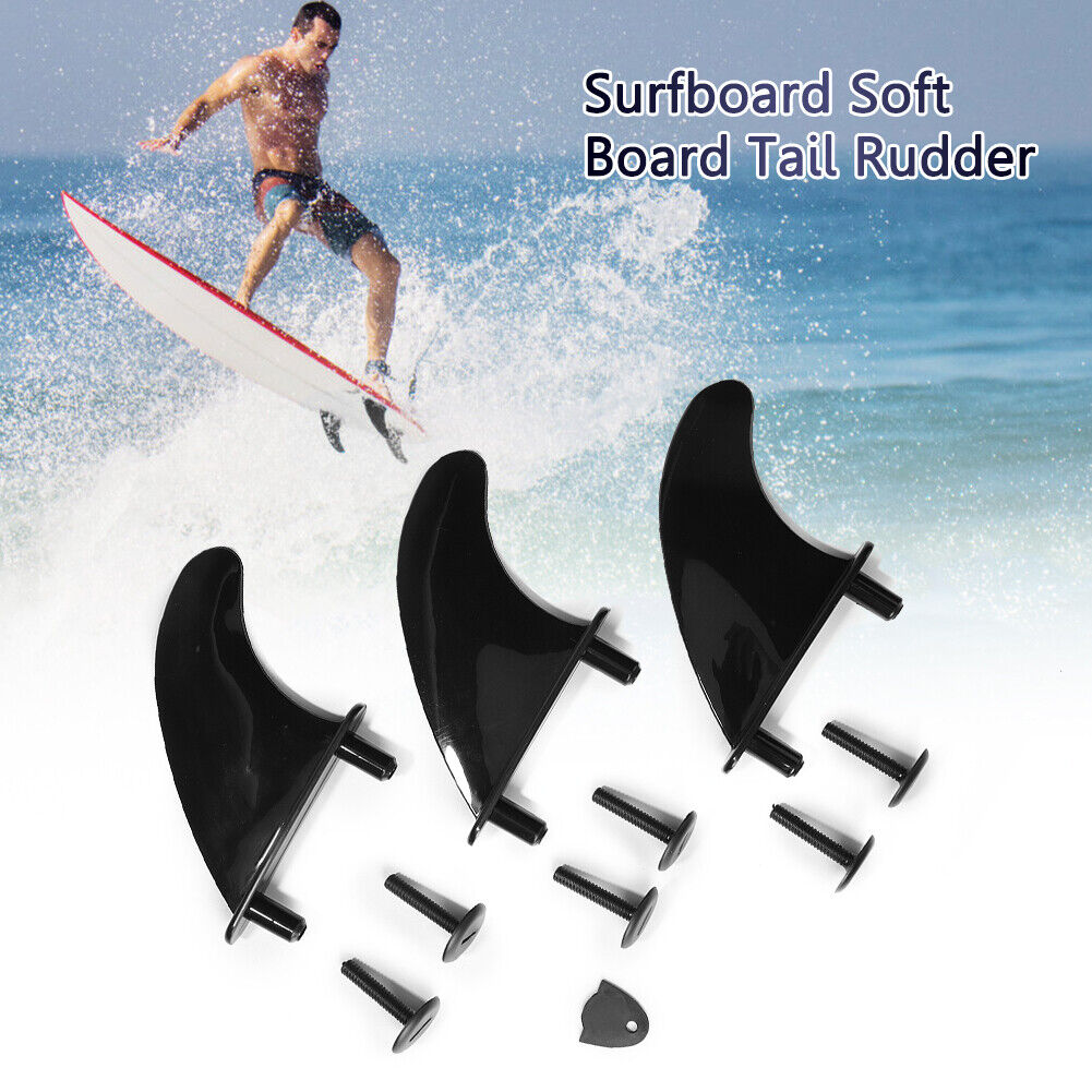 3x Soft Surf Fin for Surfboard Softboard Stand Up Paddle Board Accessories