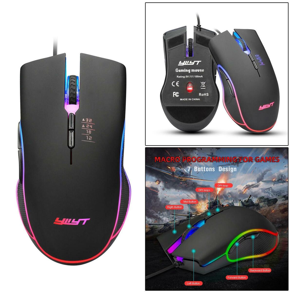 Gaming Mouse Optical Sensor for Laptop Notebook Universal