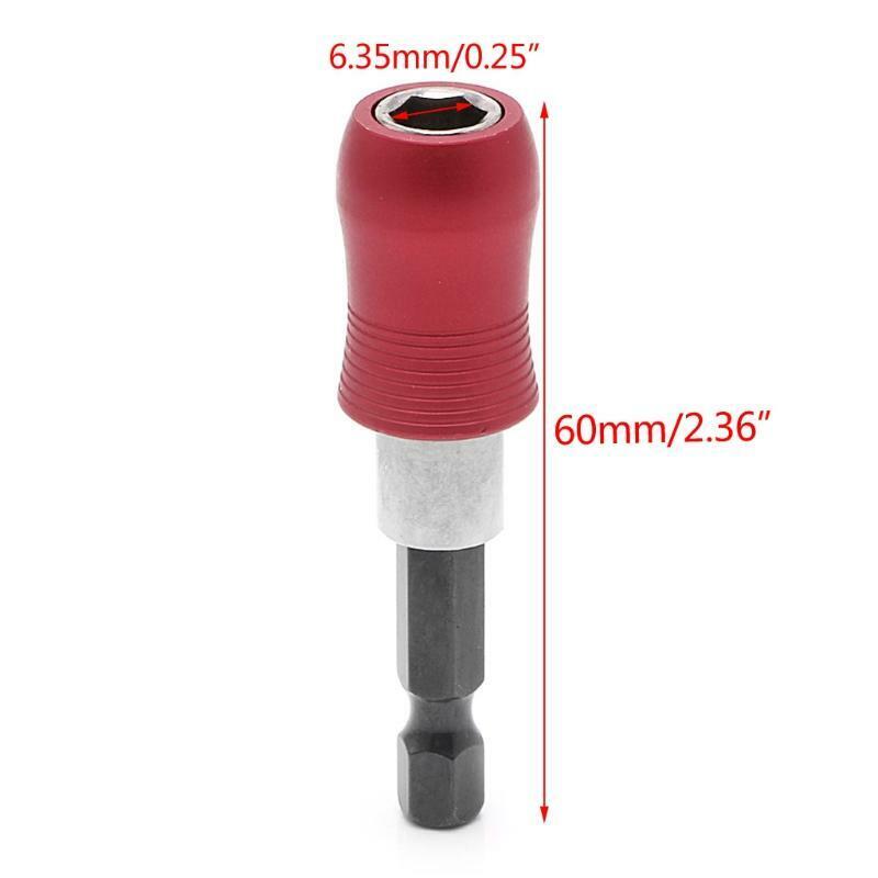 1 Pc 60mm 1/4 Inch Hex Shank Quick Release Screwdriver Bit Holder Extension Bar