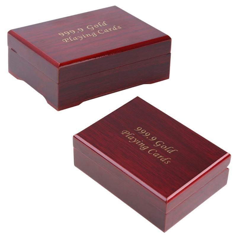 Wood Box Playing Cards Case Packing Poker Bridge Wooden Box Poker Card Container