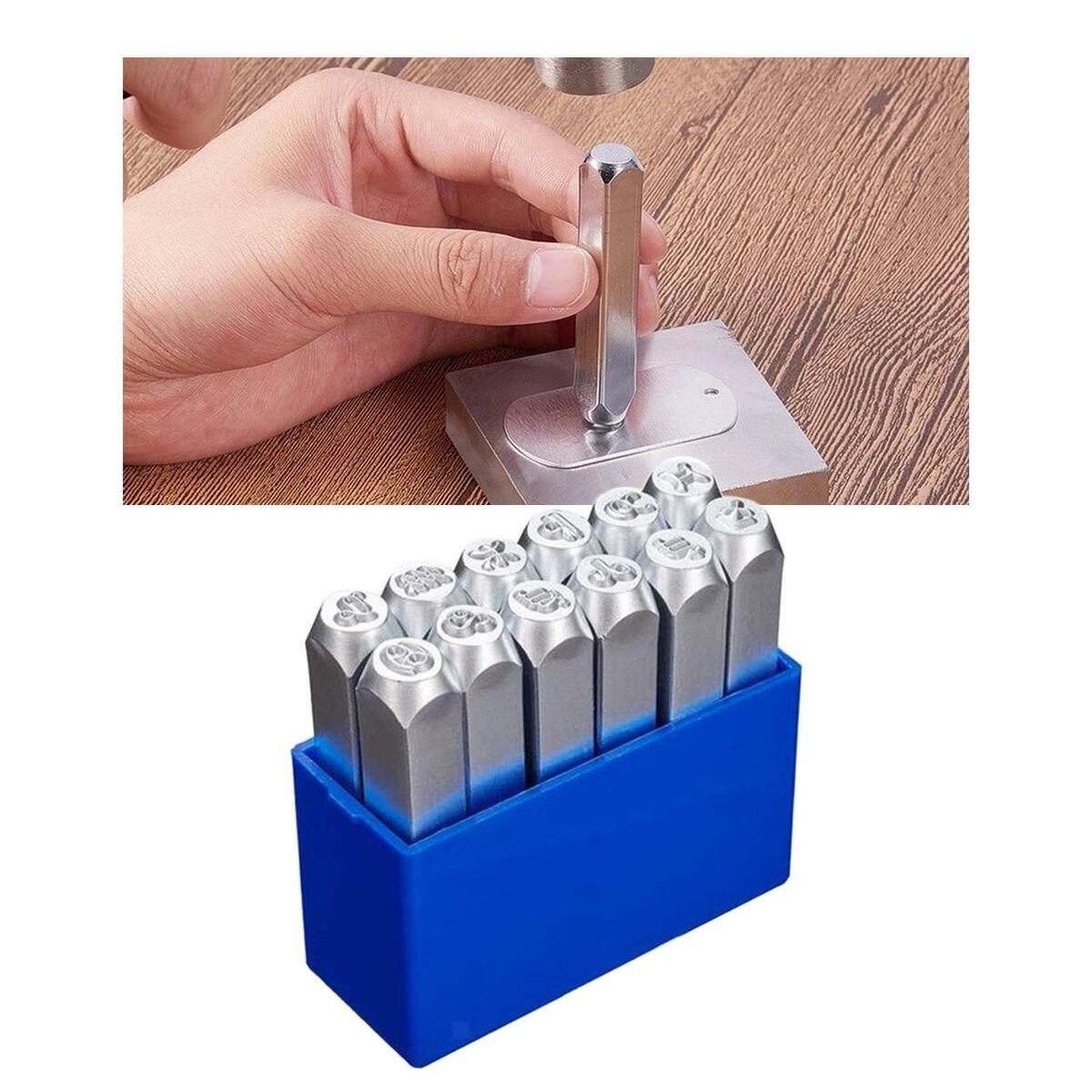 12PCS 6mm Constellations Stamp Punch Set for Jewelry  Leather Stamping