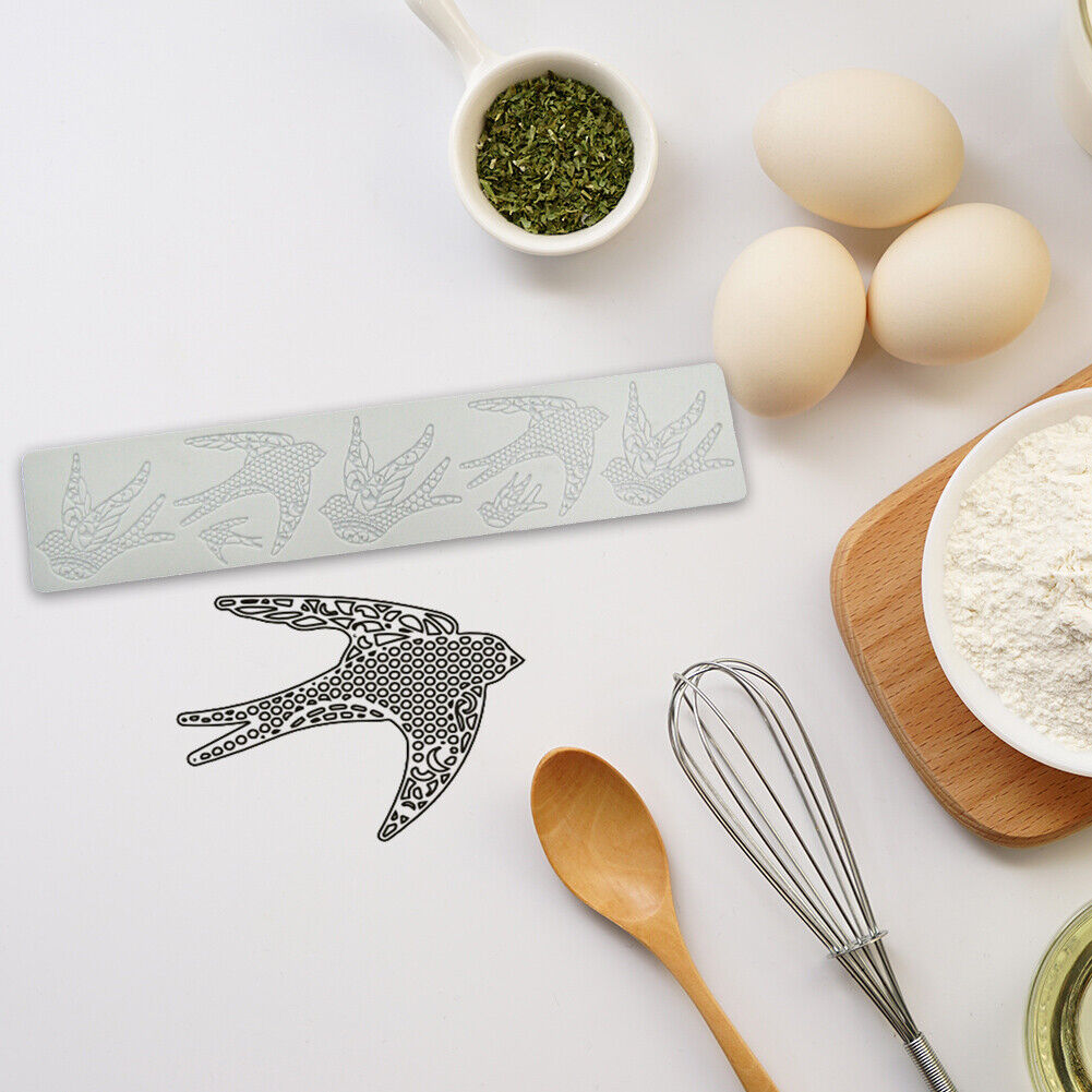 Lace Silicone Sugarcraft Mold Fondant Mat Pastry Cake Decorating Tools (C)