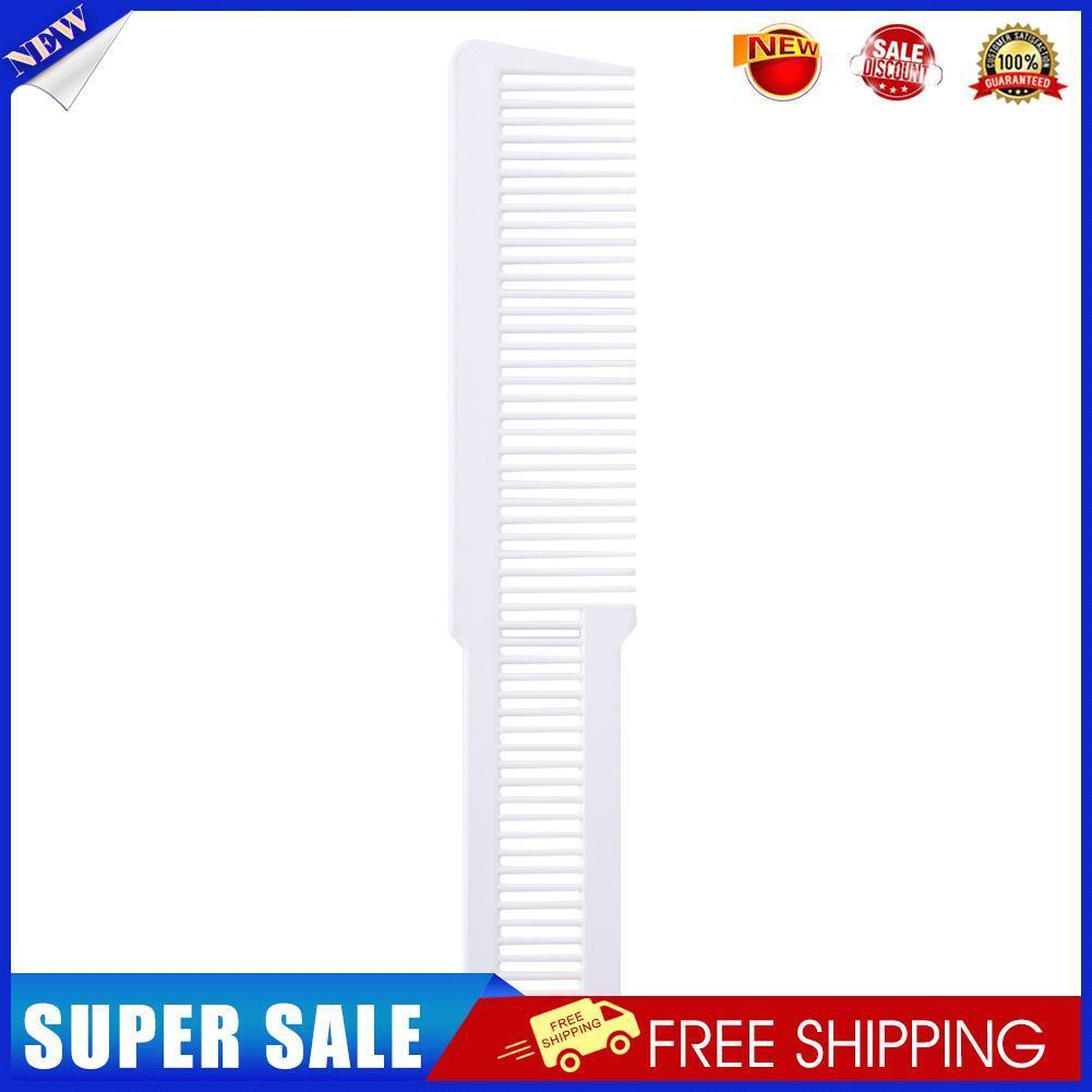 Hairdressing Carbon Anti-static Comb Wide Tooth Hair Clipper Comb (White)