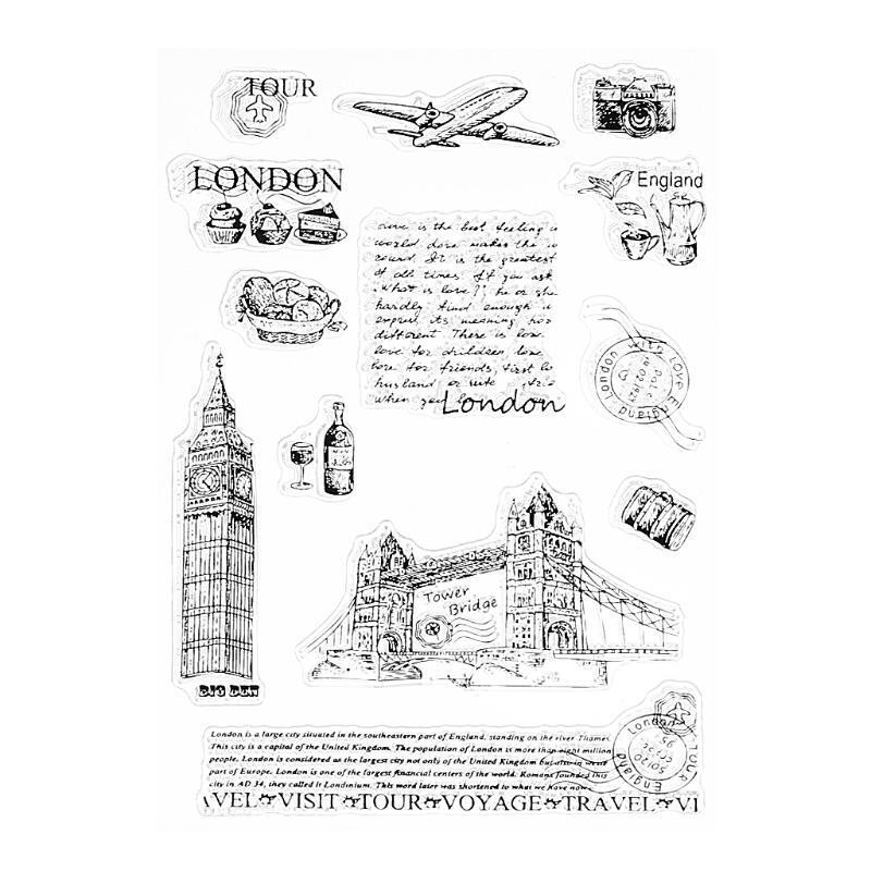 Trip to London Silicone Stamp for Scrapbooking Paper Crafts Journaling Supplies