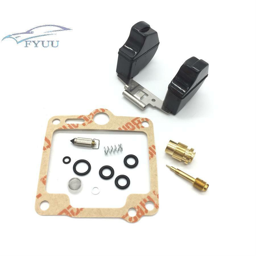 4 Sets Carburetor Carb Rebuild Repair Kit & Float for Yamaha FJ1200 1988-1992