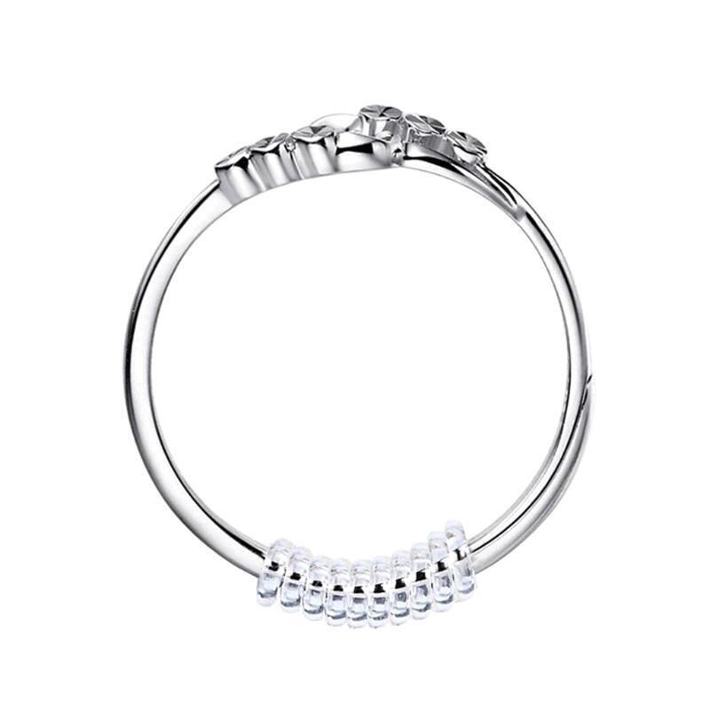 Ring Size Adjuster for Loose Rings 2 Sizes12 Pack with Jewelry Polishing Cloth