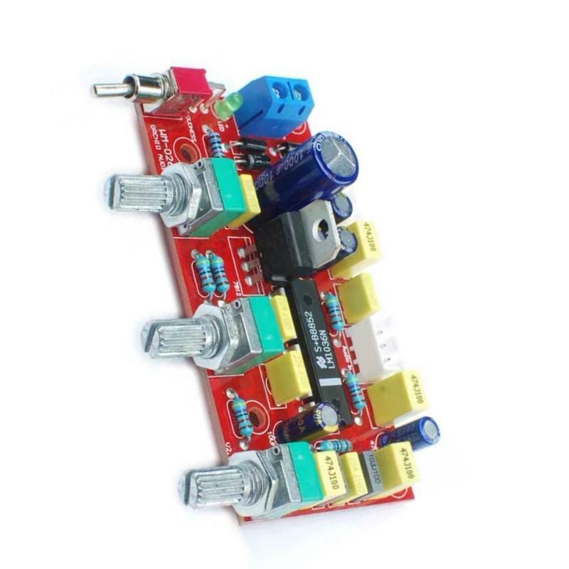 LM1036 OP-AMP Pre-Amplifier Tone Board Module HiFi Bass Treble for Home Theater