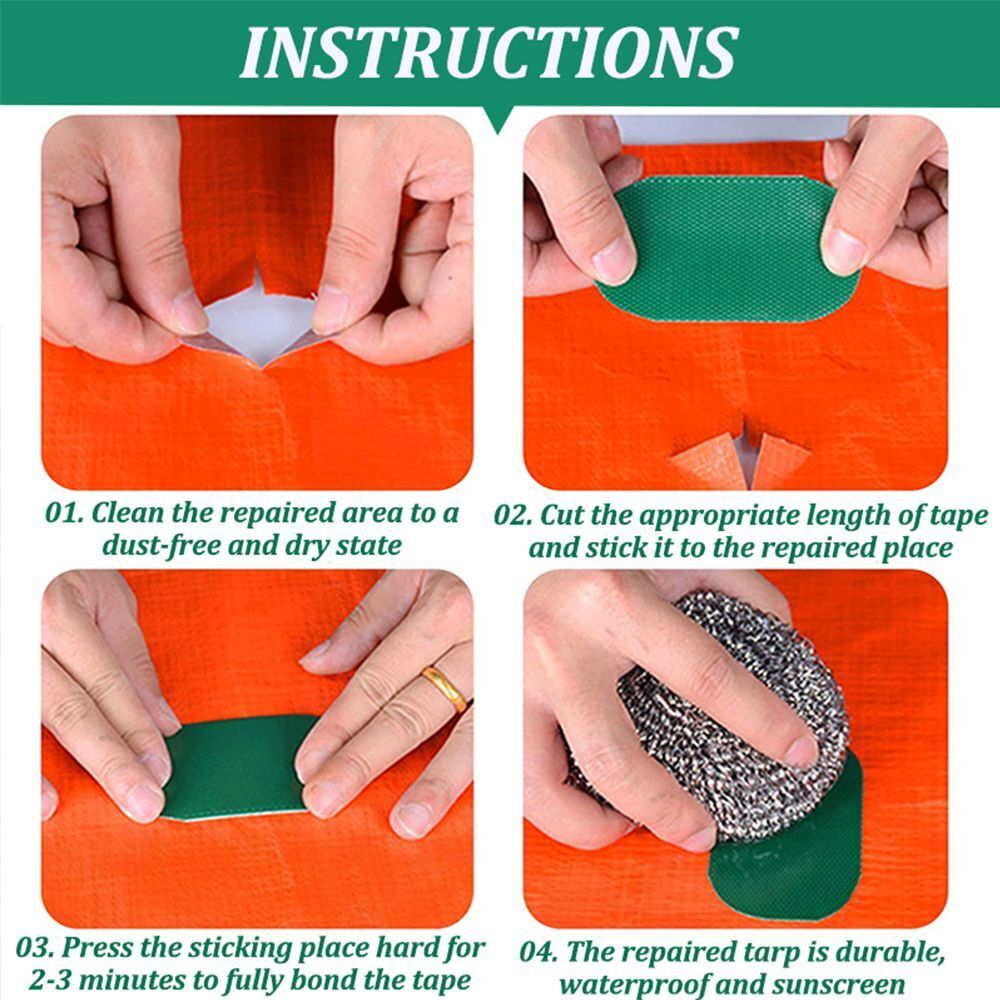Durable Repair Tool Tent Repair Canvas Repair Tape Rain Cloth Adhesive Patches