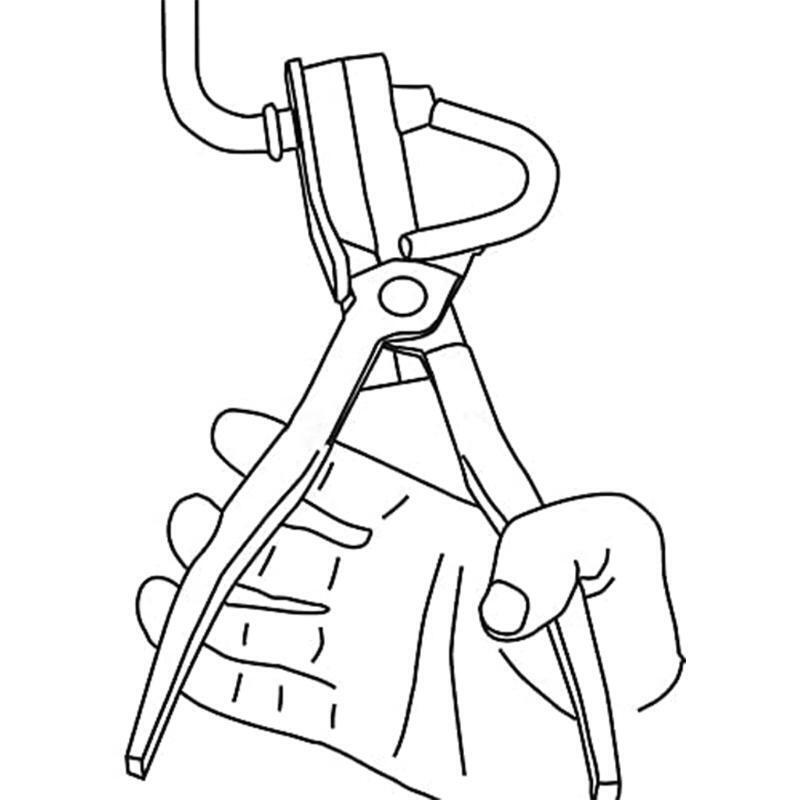 Separates Rubber Supports Pliers Works on All Vehicles with Rubber Exhaust Hange