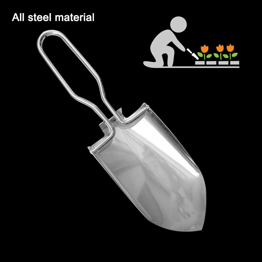 Stainless Steel Garden Shovel Spade Mini Digging Outdoor Camping House Tool