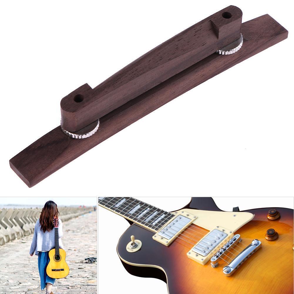1pc 6 String Archtop Jazz Guitar Adjustable Floating Rosewood Bridge Parts