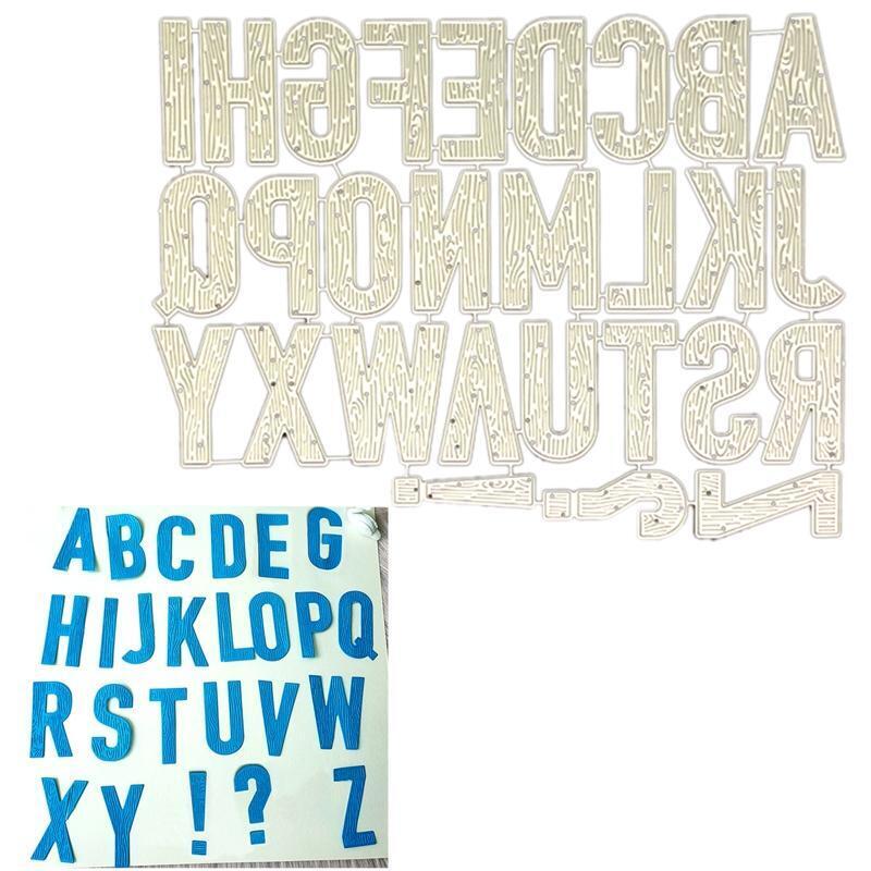 English Alphabet Cutting Dies Stencil Scrapbooking DIY Album Stamp Paper Card