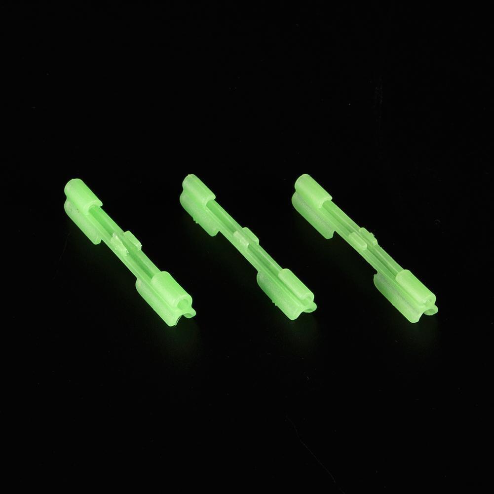 F10pcs Night Fishing Rod Tip Light Holder Fishing Tackle Accessory Clip (L)