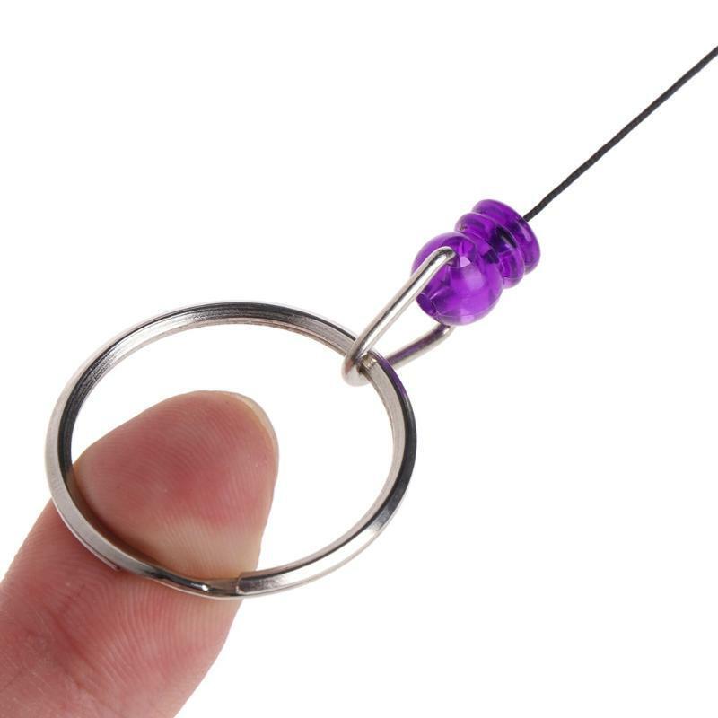 Fly Fishing Tool Zinger Retractor Retractable Reel Holder Key Chain Nylon Cord