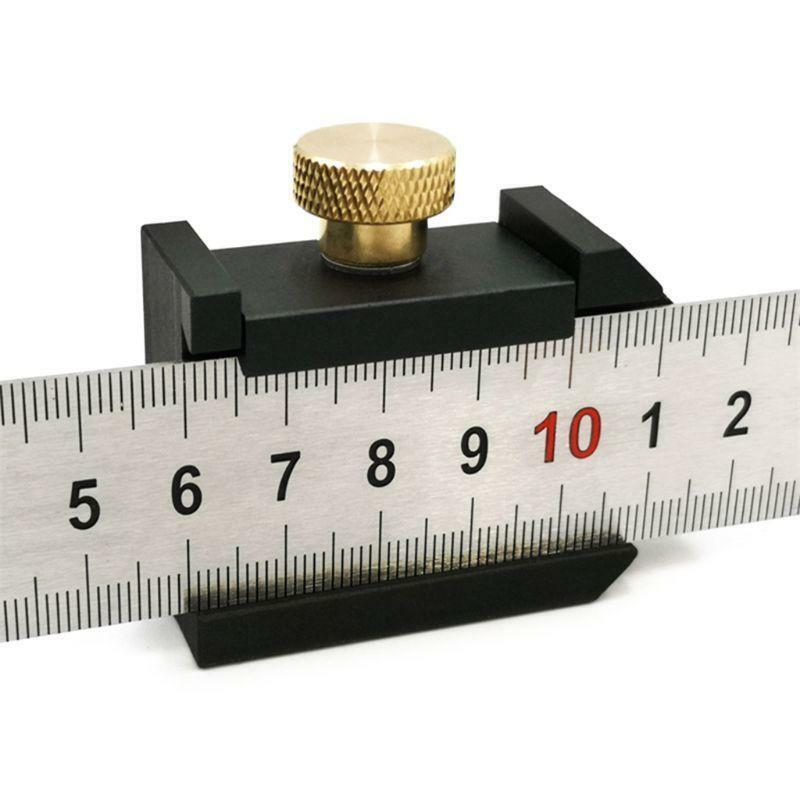 Aluminum Alloy Angle Scriber Ruler Positioning Block Carpentry Line Gauge Tools