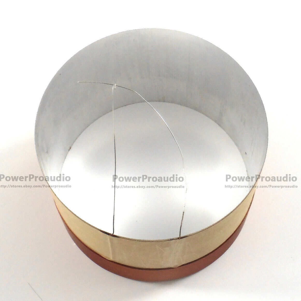 2pcs (1pair) 75.5mm White aluminum Bass voice coil Pure copper Round wire 8ohm