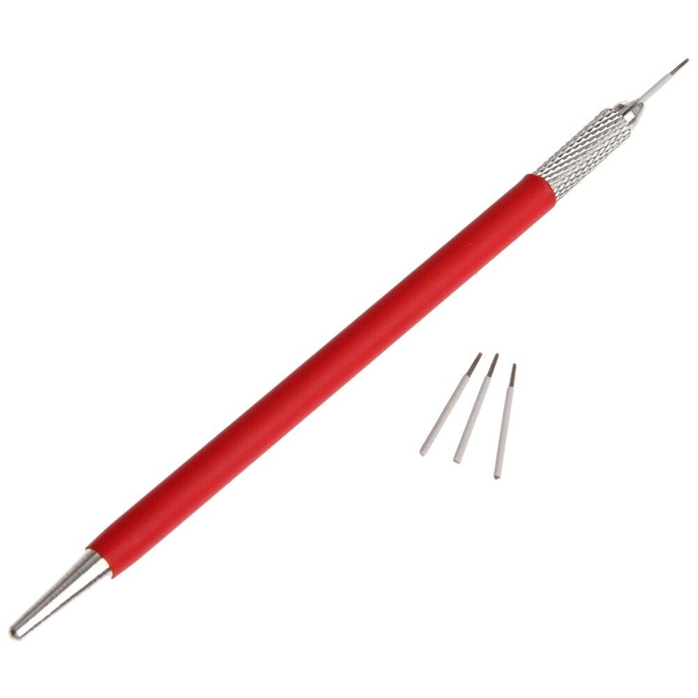 5.24" Red Fog Microblading Tattoo Pen & 50Pcs 5Pin Round Fog Eyebrow Needle