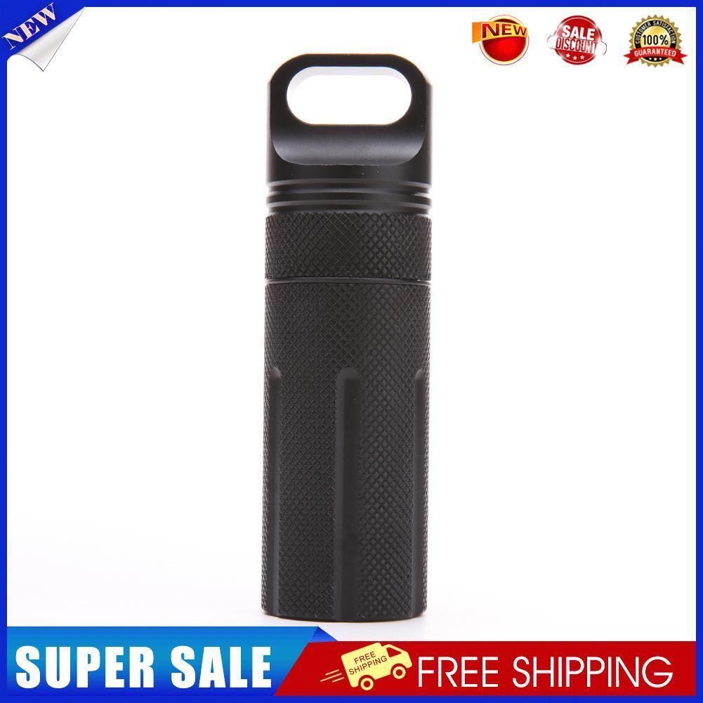 EDC Survival Waterproof Pill Case Box Container Hiking Emergency Gear