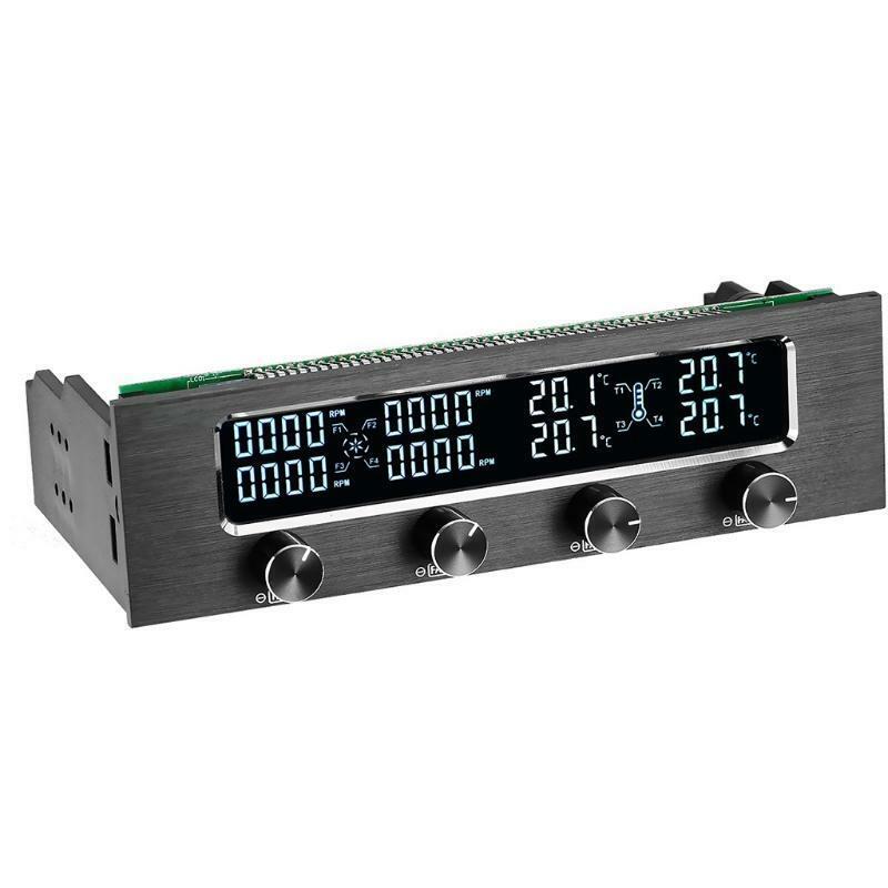 Computer CPU Cooling Fan Speed Controller LCD Front Panel Temperature Control