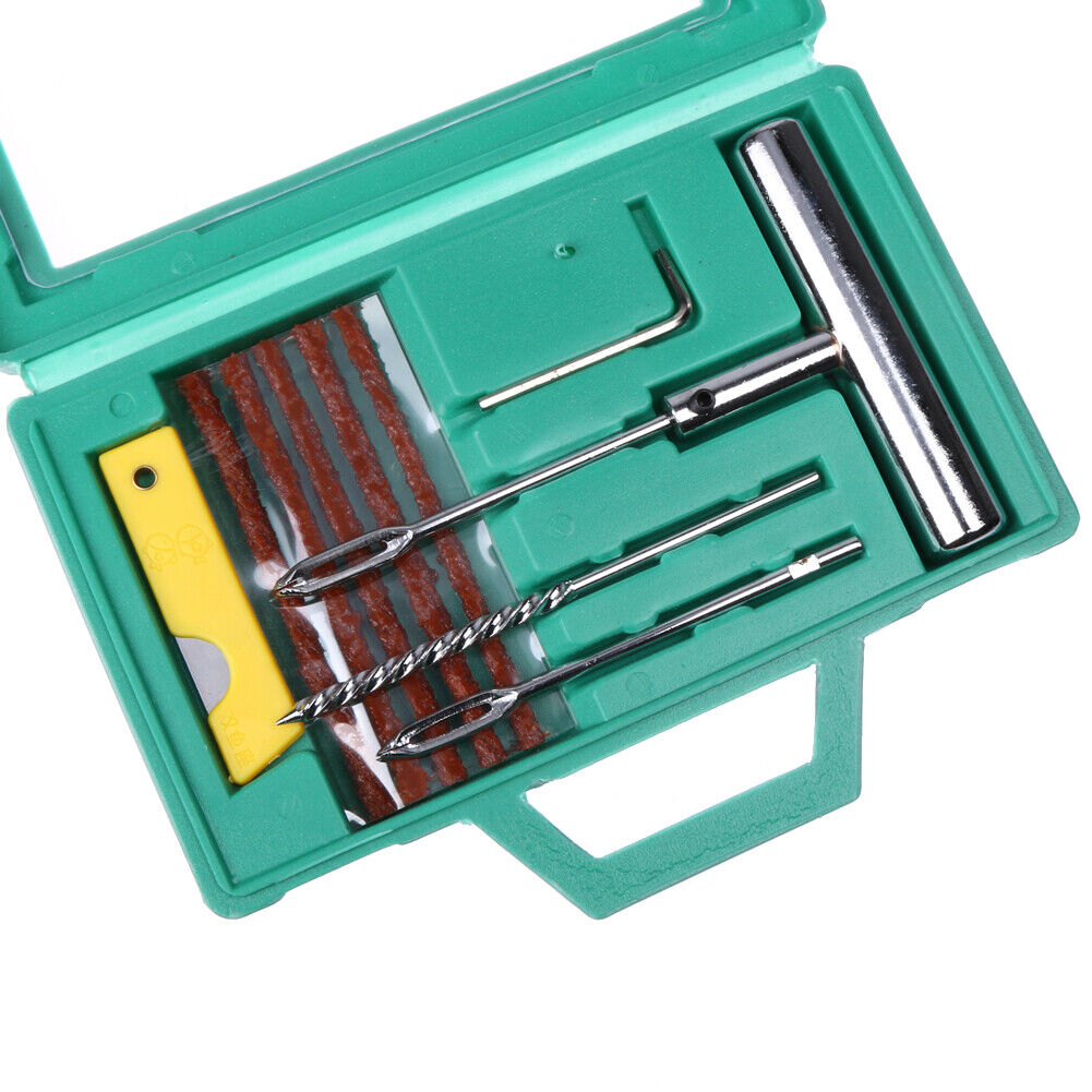 Car Bike Auto Tubeless Tire Tyre Needle Tool Sets Puncture Plug Repair Tool