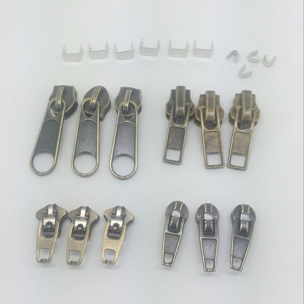 22 Pieces/set Replacement Zipper Repair Kit Zip  Sliders for Sewing