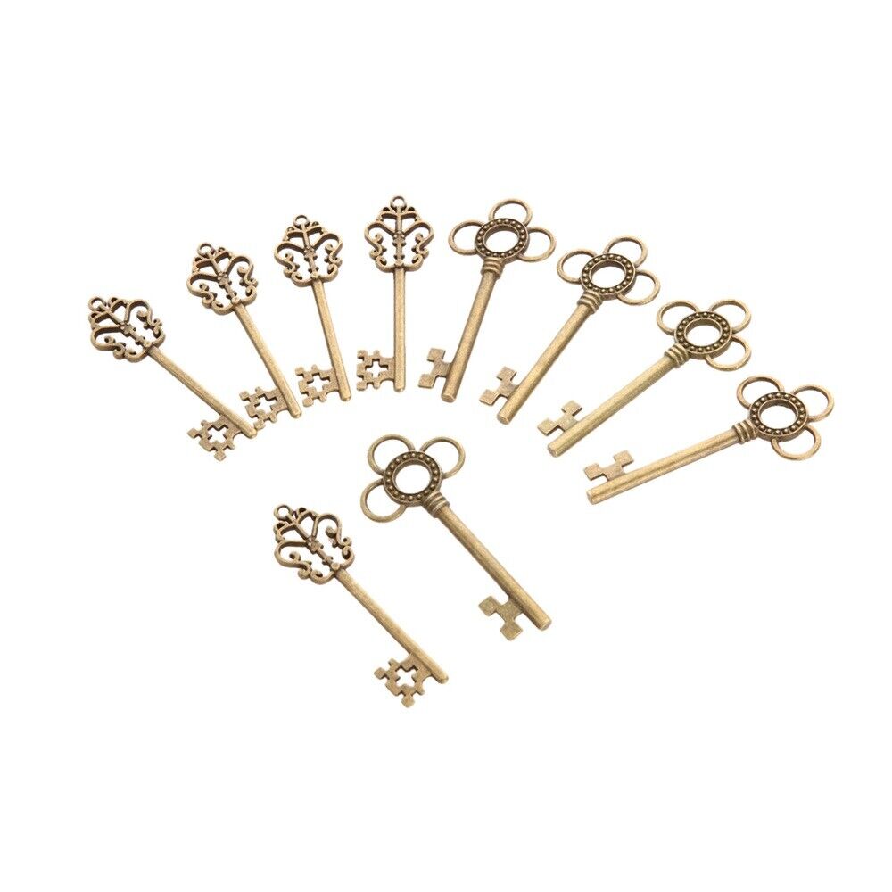 Novelty Skeleton Key Charms Gift Jewelry Findings Wedding Favors Pendant 10pcs