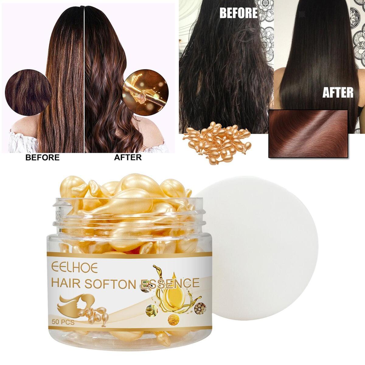 Hair Oil Capsules After Dyeing Anti Loss Anti Frizz Vitamins Complex Oil