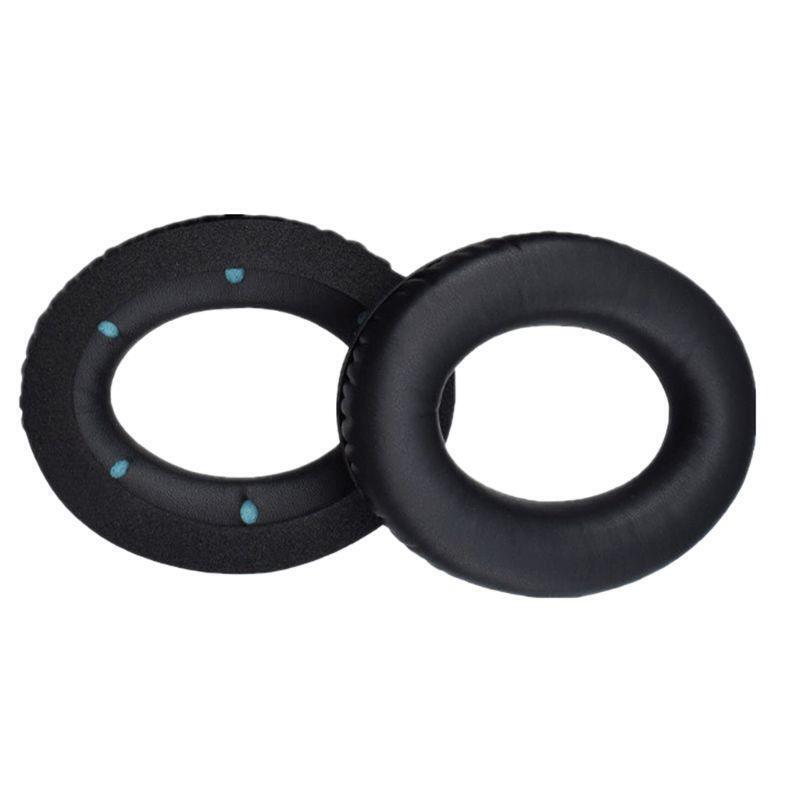 1Pair Black Leather Replacement Earpads Ear Pads Cushions Cover for HyperX Cloud