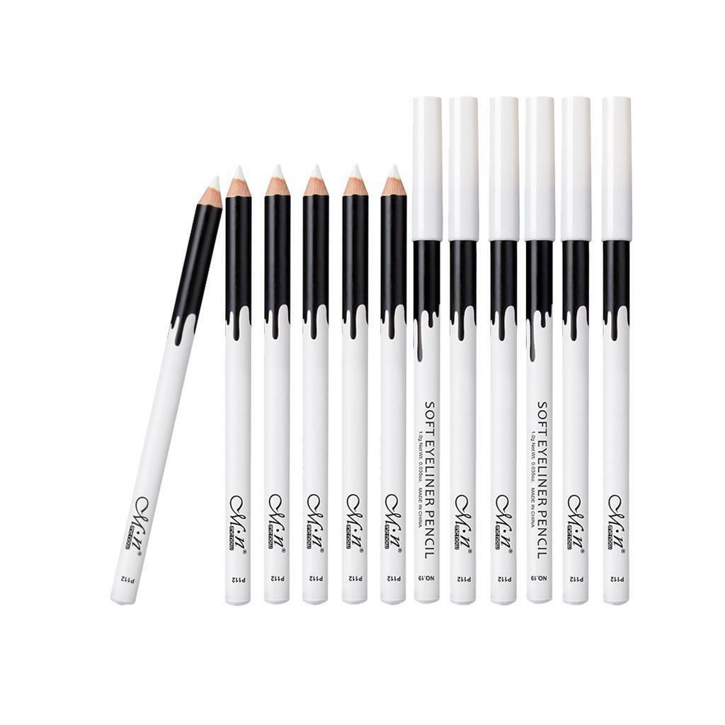 12 lot Waterproof  Makeup Cosmetic Highlight Eyeliner Pen White
