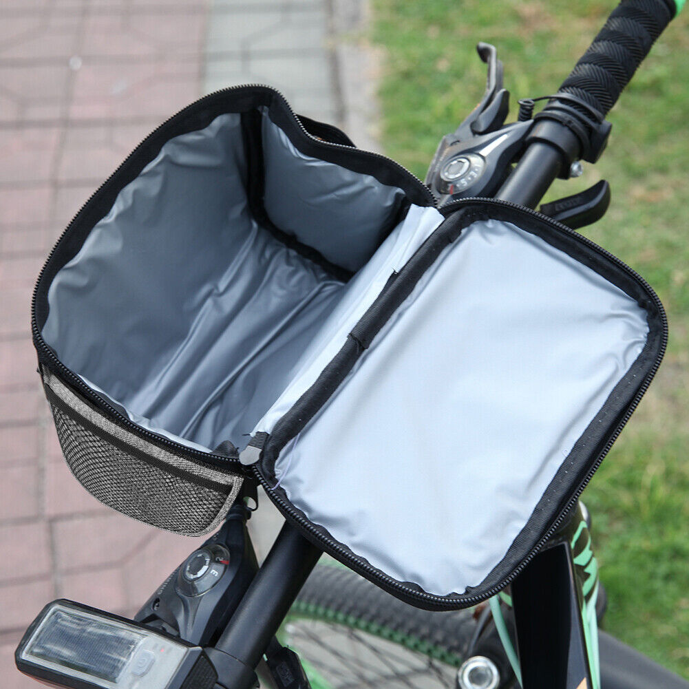 Touch Screen Bike Handlebar Bag Insulation Pouch Bicycle Front Seat Bags