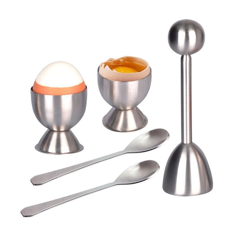 Elegant Egg Cups & Cracker Set Egg Opener For Boiled Egg Multipurpose Tools
