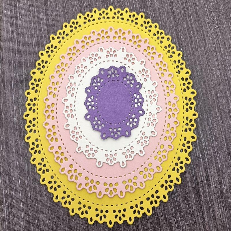 Oval Tag Metal Cutting Dies Stencil DIY Scrapbooking Album Paper Card Template