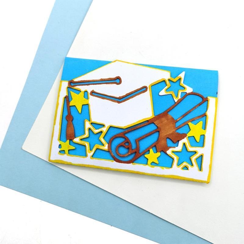 Graduation Metal Cutting Dies Stencil Scrapbooking DIY Album Stamp Paper Card