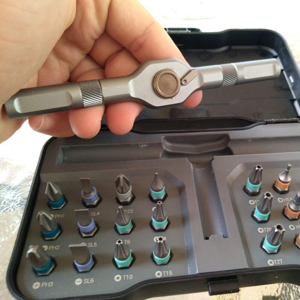 25pcs 24 in 1 Multipurpose Screwdriver Bit Set Magnetic Labor Saving Head