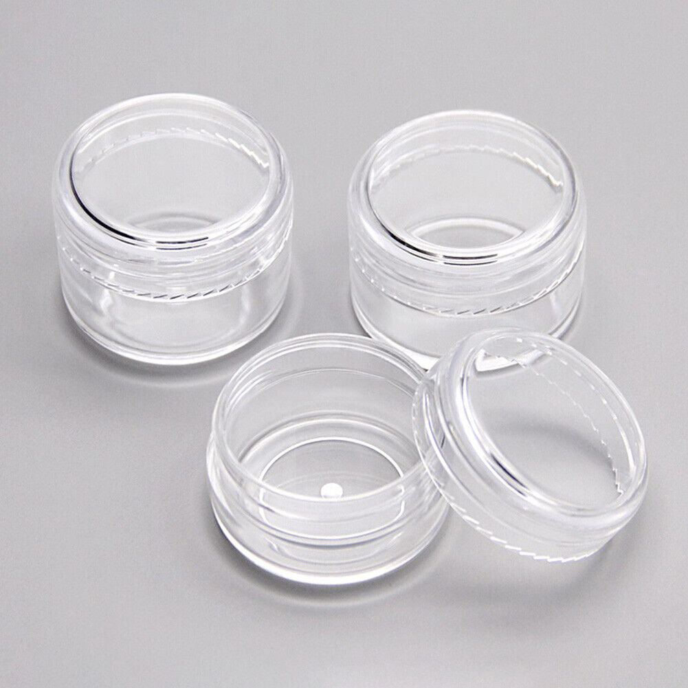 3g Empty Jewelry Bead Box Make Up Cosmetic Round Sample Bottles Jars Pots