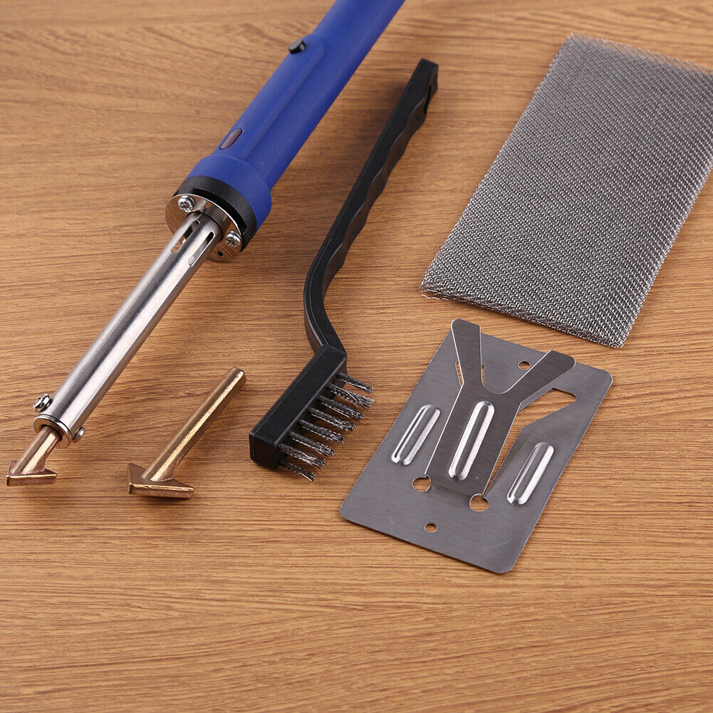 Plastic Welding Solder Iron Kit Car Bumper Dashboard Repair Tool (US Plug)